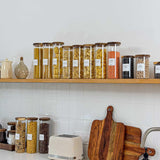 Bocal en verre avec couvercle en bois d'acacia 500 ml - L'ordonnée