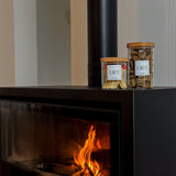 Bocal en verre avec couvercle en bois de hêtre 1700 ml - L'ordonnée