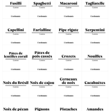 Pack de 120 étiquettes cuisine - Design Rosa - L'ordonnée