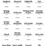 Pack de 40 étiquettes cuisine - Design Rosa - L'ordonnée