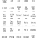 Pack de 90 étiquettes épices - Design Amantine - L'ordonnée