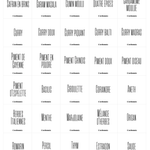 Pack de 90 étiquettes épices - Design Amantine - L'ordonnée
